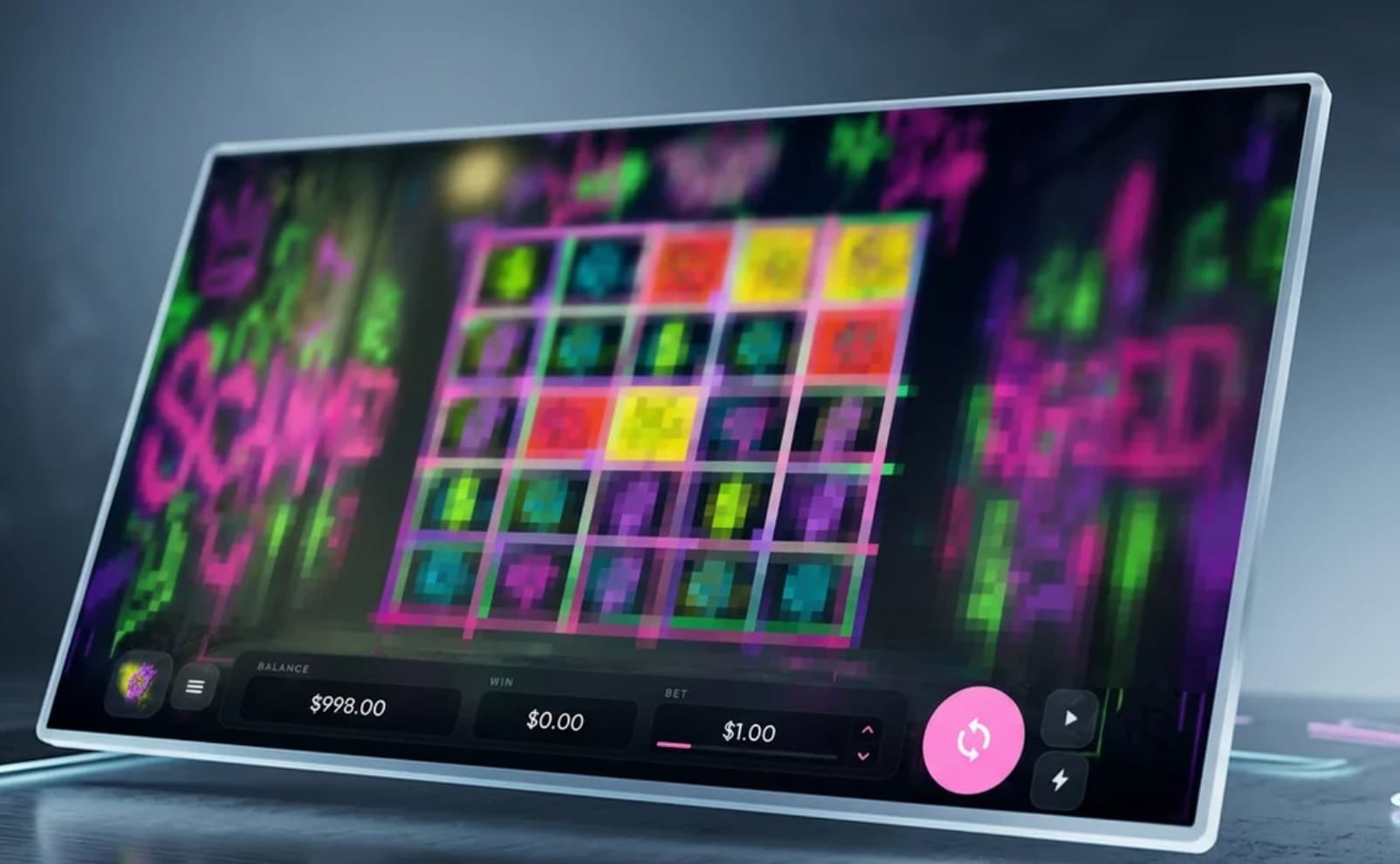 Neon-themed reel slot in development